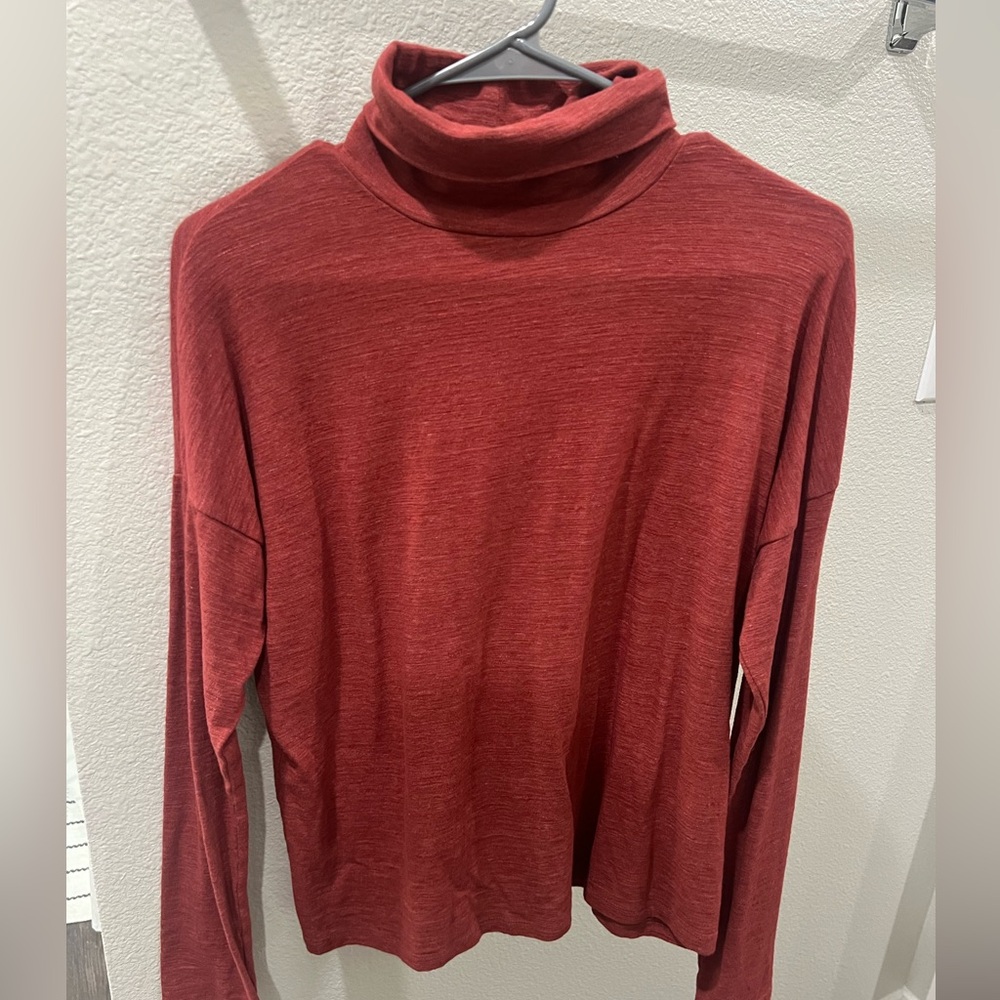 MADEWELL turtleneck red size small